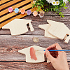 Unfinished Blank Natural Wood Sheets for Painting WOOD-WH0126-01-2