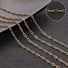 10M PVD Vacuum Plating 304 Stainless Steel Paperclip Chains CHS-BBC0001-07-4