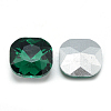 Pointed Back Glass Rhinestone Cabochons RGLA-T032-12x12mm-16-2