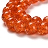 Spray Painted Crackle Glass Beads Strands X-CCG-Q001-10mm-09-3