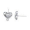 Alloy Stud Earring Findings PALLOY-N150-86P-3