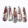 Natural Aqua Terra Jasper Pendants X-G-S366-006F-1