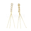 Brass Chains Tassel Big Pendnants KK-P228-34G-1