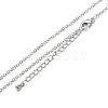 Brass Cable Chain Necklaces X-NJEW-K123-05P-1
