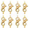 Brass Double Opening Lobster Claw Clasps FIND-TA0001-46G-1