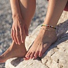 Handmade Glass Beads Anklets AJEW-SZ0001-81-6