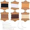 6 Bundles 6 Colors Waxed Cotton Cords OCOR-CY0001-96-1