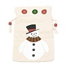 Christmas Theme Cotton Fabric Cloth Bag ABAG-H104-A02-2