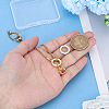 2Pcs 2 Colors 925 Sterling Silver Spring Gate Rings with 925 Stamp STER-PH0004-27A-3