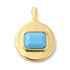 Brass with Cubic Zirconia Pendants KK-K339-01G-05-1