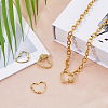 4Pcs Brass Screw Carabiner Lock Charms KK-HS0015-14-5