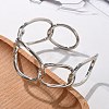 ElectrophoresisIron Cuff Bangles for Women BJEW-M057-06P-5