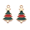 Christmas Theme Alloy Enamel Pendants ENAM-T020-10J-2