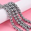 Non-Magnetic Synthetic Hematite Beads Strands X-G-S096-10mm-3-4