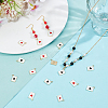40Pcs 4 Styles Alloy Enamel Pendants ENAM-PH0003-05-4