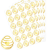 Honeycomb Gold Foil Self-adhesive Stickers DIY-WH20001-13A-1
