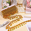 Polyester Metallic Thread Lace Tassel Ribbons OCOR-WH0108-42B-5