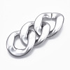 Spray Painted CCB Plastic Linking Rings CCB-R104-01C-03-3