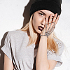 3Pcs 3 Colors Alloy Skeleton Full Hand Ring Bracelets Set BJEW-AN0001-21-5