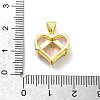 Rack Plating Brass Micro Pave Cubic Zirconia Pendants KK-D359-01G-3