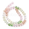 Electroplate Glass Beads Strands EGLA-D300-06-8mm-17-3