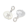 Alloy Enamel European Dangle Charms AL-CBAC2D3-04P-03-2