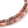 Natural Leopard Skin Jasper Beads Strands G-G783-17-3