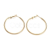 Ring 304 Stainless Steel Hoop Earrings for Women Men EJEW-B049-02D-G-1