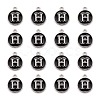 Platinum Plated Alloy Charms ENAM-S118-02H-P-2