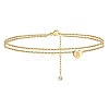 Heart Brass with Crystal Rhinestone Anklets FS-WGC43DA-09-1