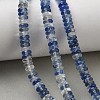 Blue Watermelon Stone Glass Beads Strands GG-CBAC08A-A02-02-1