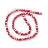 Electroplate Transparent Glass Beads Strands EGLA-K015-01B-2