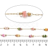 Shell & 304 Stainless Steel Oval Beads Link Chains CHS-K021-09G-02-3
