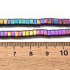 2-Hole Electroplated Synthetic Non-magnetic Hematite Beads Strands G-L613-A01-01E-4
