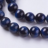 Natural Tiger Eye Beads Strands X-G-G544-8mm-04-3