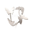 Non-Tarnish 304 Stainless Steel Open Cuff Rings RJEW-Q808-02E-P-1