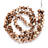 Electroplated Synthetic Non-magnetic Hematite Beads Strands G-T139-62C-2