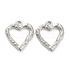 Non-Tarnish 304 Stainless Steel Hammered Pendants STAS-P279-09P-1