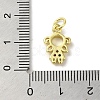 Brass Micro Pave Cubic Zirconia Charms KK-M283-18B-02-3