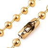 Ion Plating(IP) 304 Stainless Steel Ball Chain Necklaces for Women NJEW-G135-01A-G-2