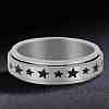 201 Stainless Steel Rotating Fidget Band Ring MATO-PW0001-059E-02-1