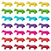 35Pcs 7 Colors Synthetic Turquoise Beads G-TA0003-27-3