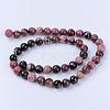 Natural Rhodonite Beads Strands G-Q462-4mm-25-2