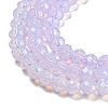 Baking Paint Transparent Glass Beads Strands DGLA-A034-J3mm-B06-4