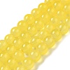 Baking Paint Imitation Jade Glass Round Bead Strands X1-DGLA-Q021-8mm-24-4