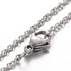 Tarnish Resistant Stainless Steel Cable Chain Bracelets X-BJEW-JB01930-1