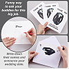 12Pcs Paper Wedding Thank You Card AJEW-GA0010-04-3