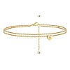 Heart Brass with Crystal Rhinestone Anklets FS-WGC43DA-25-1