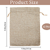 Jute Cloth Storage Pouches ABAG-WH0048-11-2