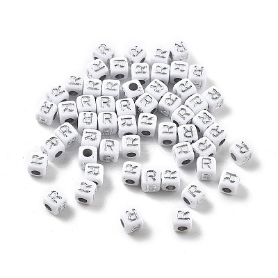 Opaque Acrylic Beads OACR-D282-06R-1